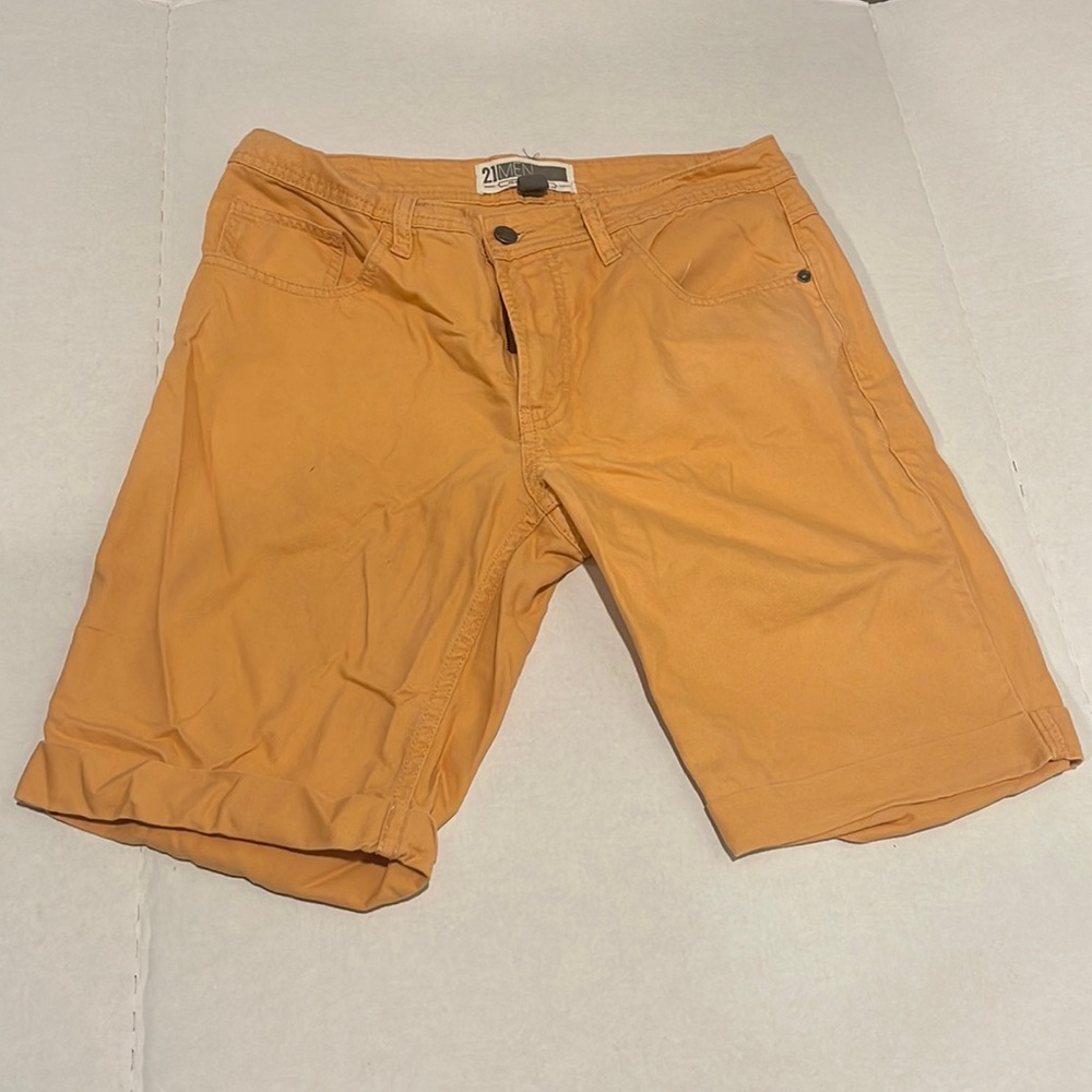Orange Forever 21 Denim Shorts